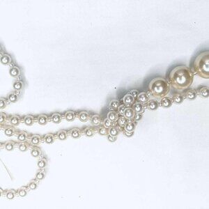 Glam Vintage 1960s Long Pearl Necklace 92 cm – Chic Statement Jewelry